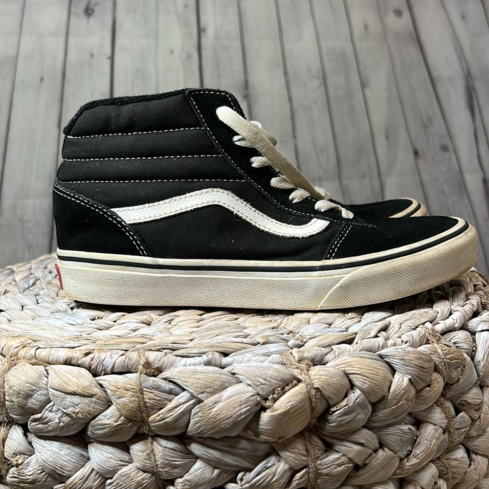 Vans Old Skool Black High Tops 5.5 - Picture 3 of 8